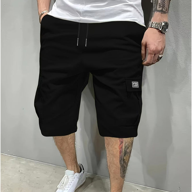 💖🩳 Men's Casual Cargo Shorts with Drawstring Waist – Multi-Pocket, Lightweight & Breathable 👖✨