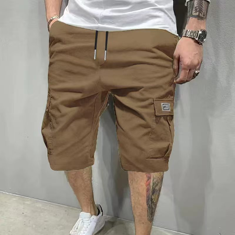 💖🩳 Men's Casual Cargo Shorts with Drawstring Waist – Multi-Pocket, Lightweight & Breathable 👖✨