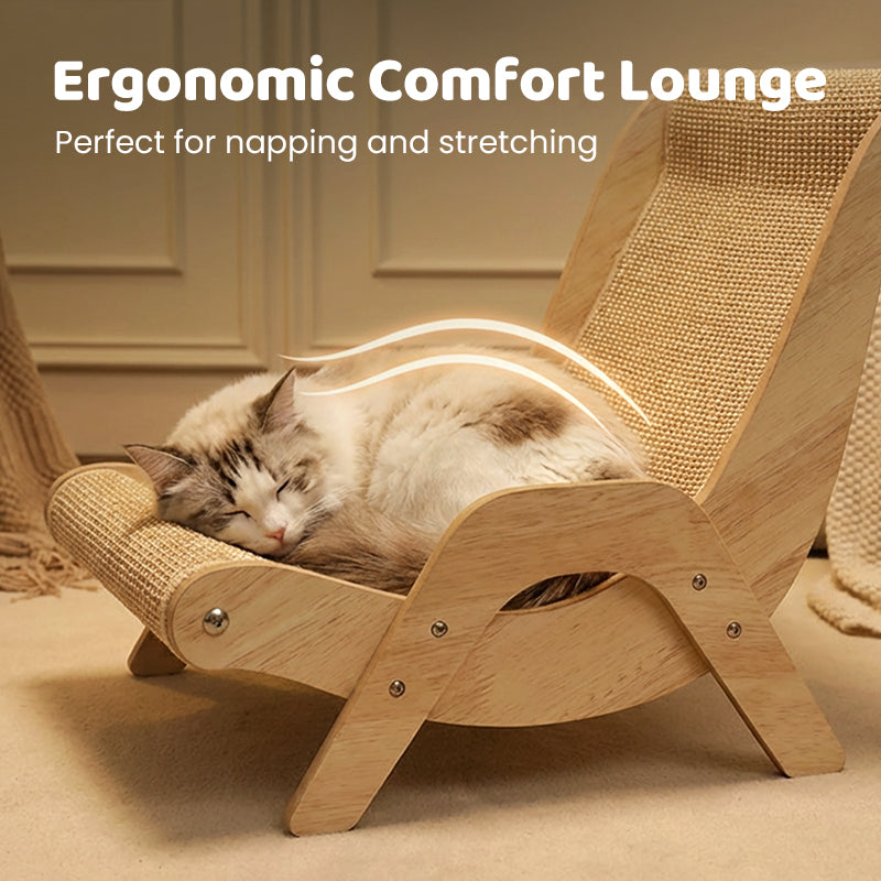 🐱2-in-1 Sisal Cat Scratching Lounger – Scratching & Lounging, Durable Sisal & Space-Saving
