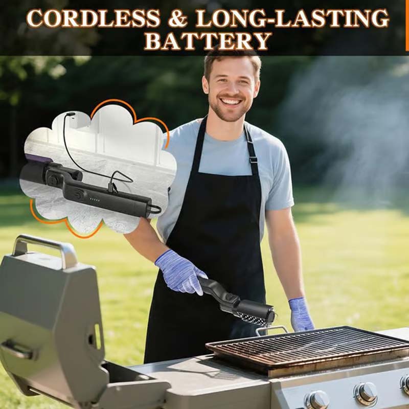 Cordless Electric BBQ Grill Brush Cleaner