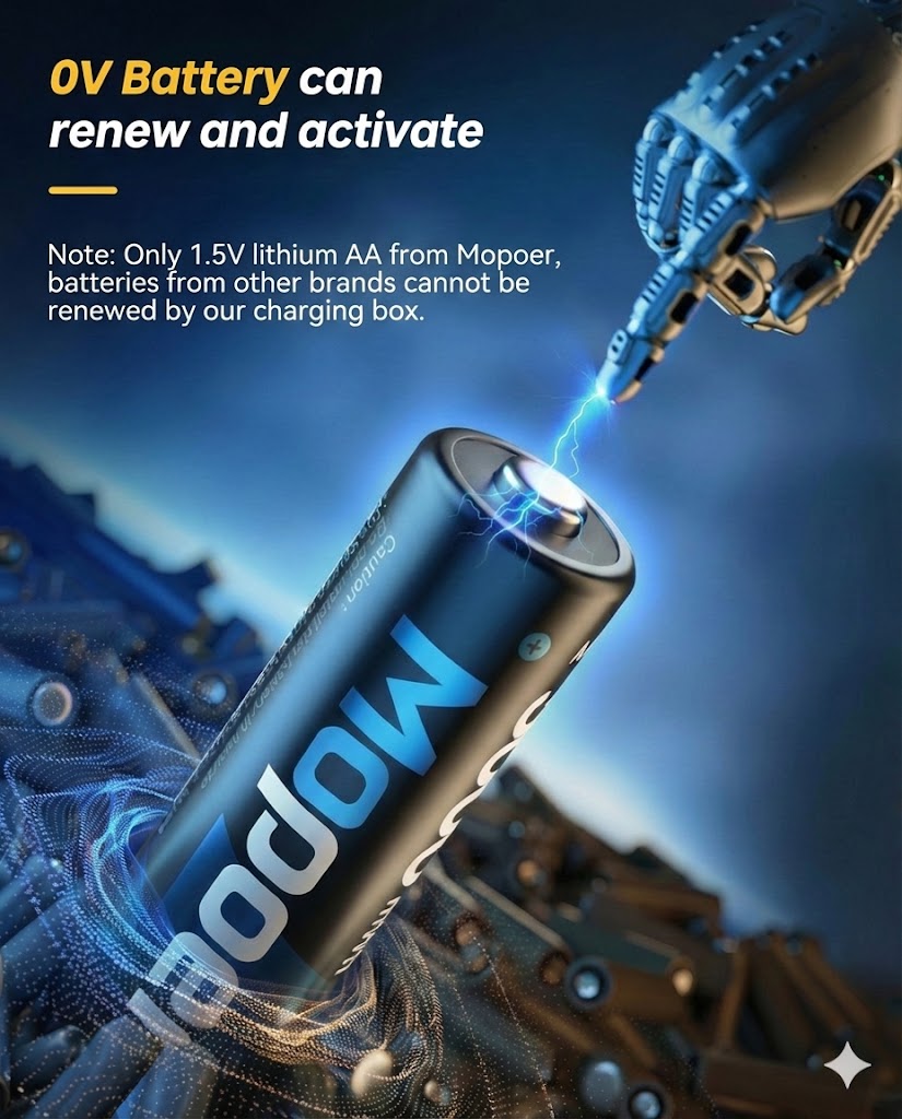 Battery Charger Set with 8 AA Rechargeable Batteries – 2.5-Hour Fast Charger (Compatible with AA & AAA)