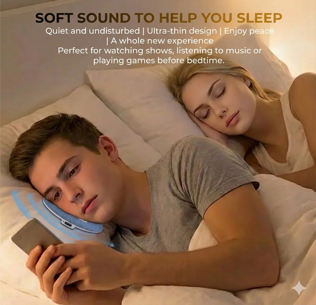 Ultra-thin Bluetooth Sleep Headphones (11mm) – Perfect for Side Sleepers – Wireless Sleep Speaker