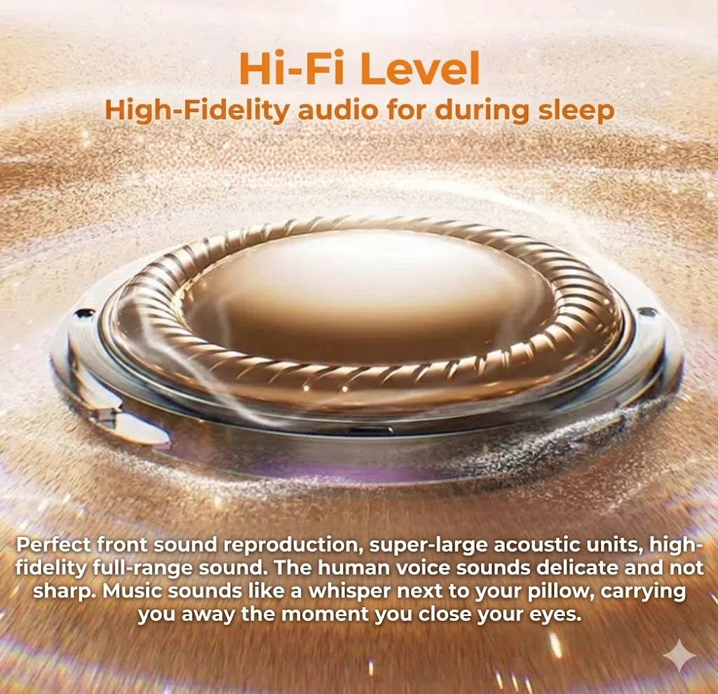 Ultra-thin Bluetooth Sleep Headphones (11mm) – Perfect for Side Sleepers – Wireless Sleep Speaker