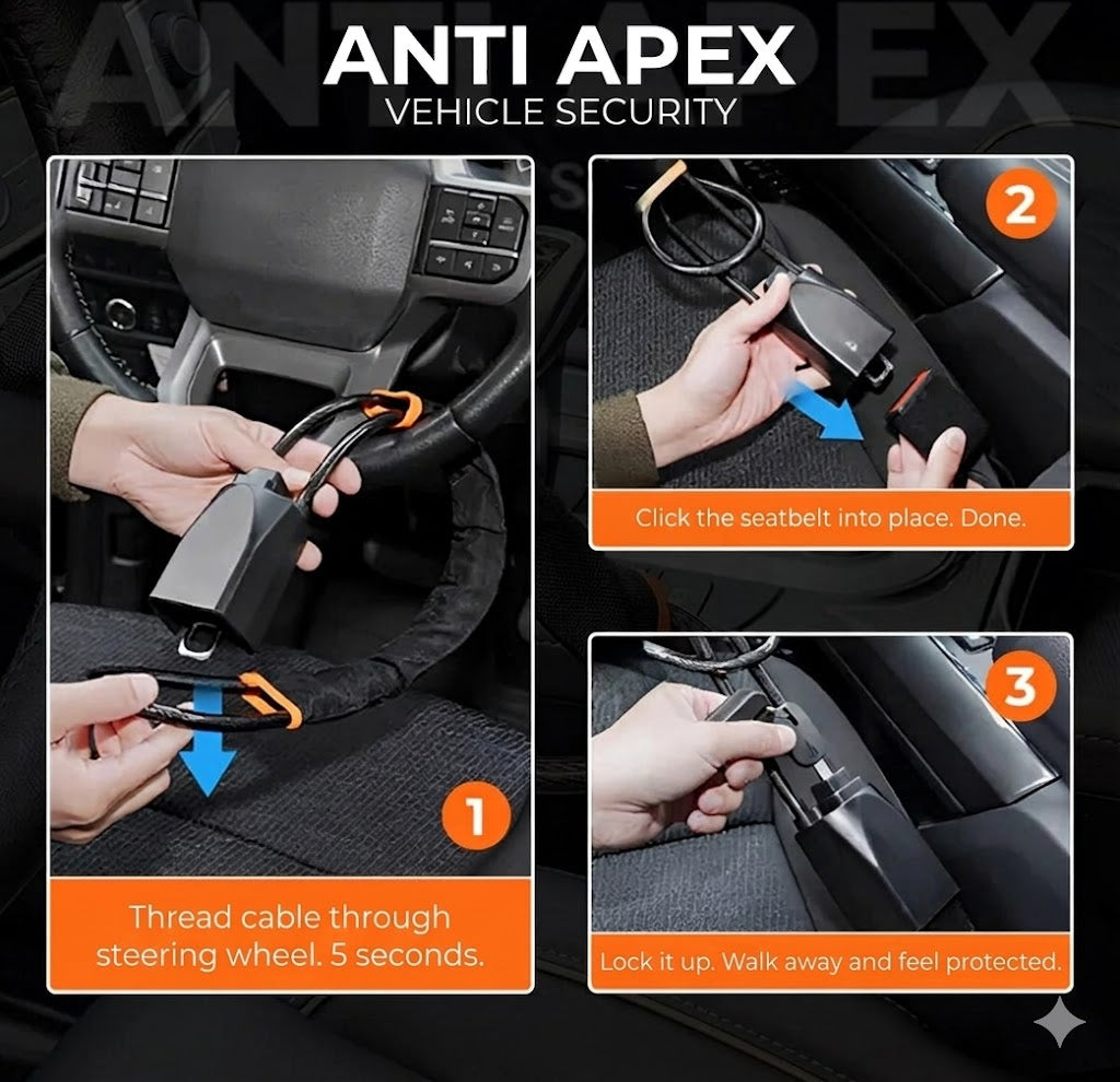 APEX™ Professional Steering Wheel Lock
