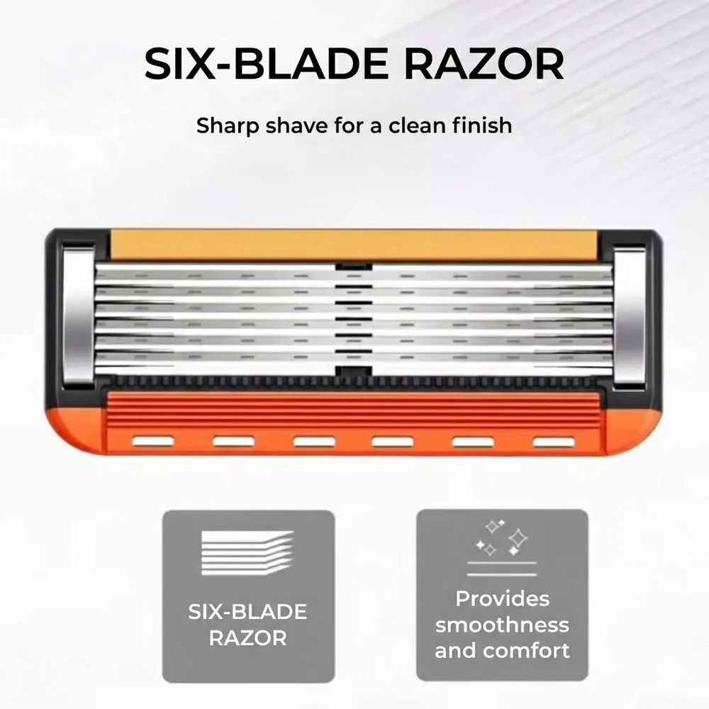 ProShave 6 Razor Blades Value Pack - 24/48 Count - 6-Blade System (Refill Cartridges)