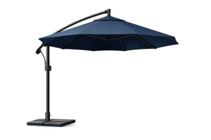 Ombrellone da Giardino a Braccio Decentrato in Alluminio e Poliestere Blu ∅ 3m-Decorlivingx
