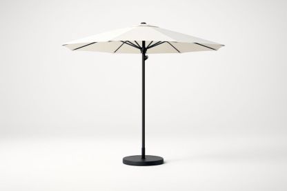 Ombrellone da Giardino Rotondo in Alluminio e Poliestere Crema-Decorlivingx