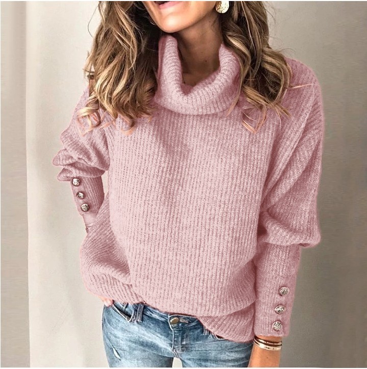 Women's Oversized Turtleneck Chunky Pullover Sweaters Cowl Neck Long Sleeve Winter Slouchy Loose Knit Sweaters