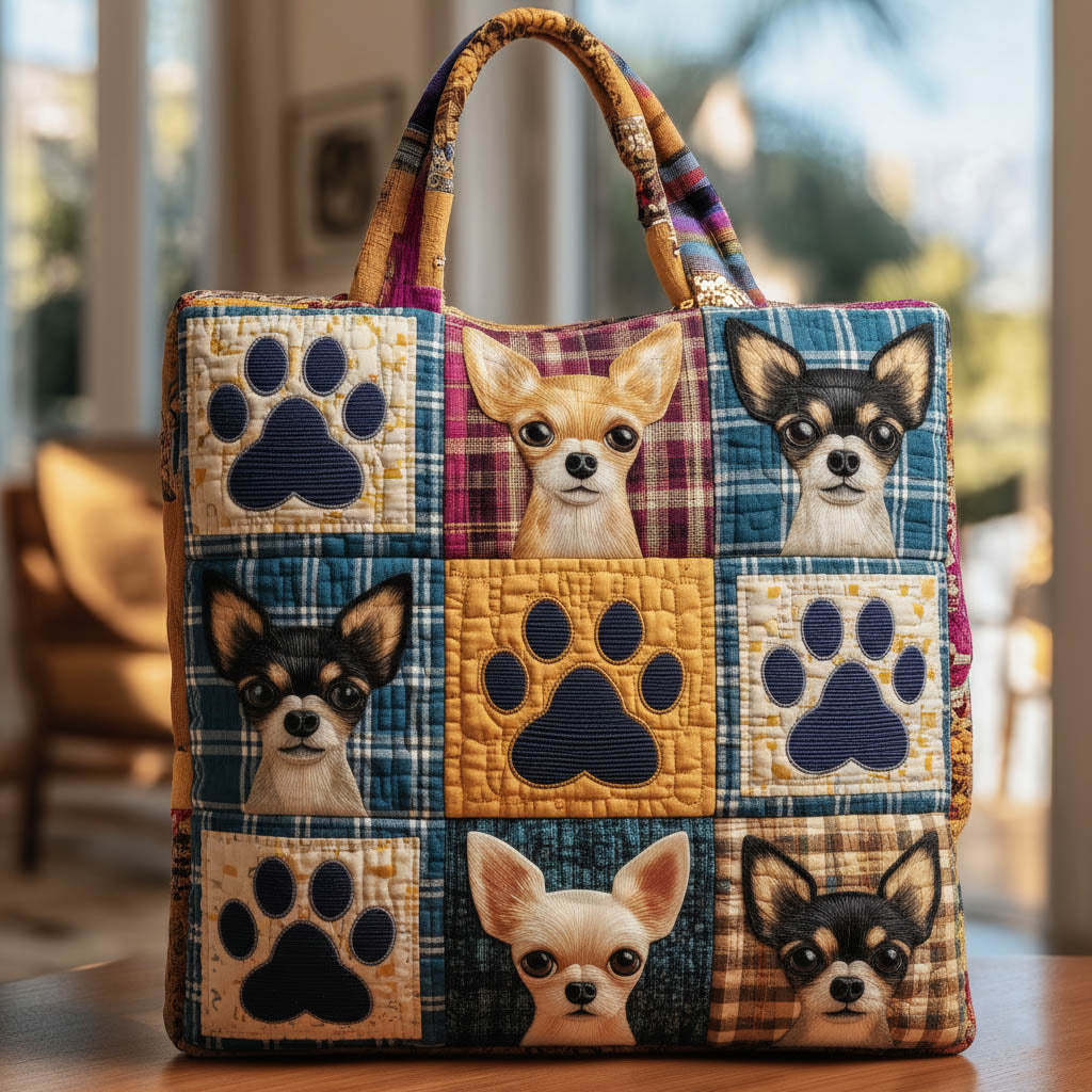 Charming Chihuahua Quilted Tote Bag GFTONT6115