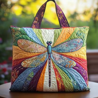 Mystic Dragonfly Quilted Tote Bag GFTOTG269