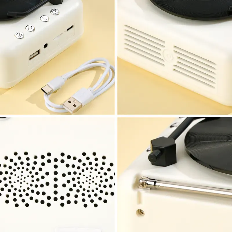 Figurines en briques personnalisées avec base pour haut-parleur Bluetooth, jouet musical et décoratif à construire, cadeau idéal pour les musiciens, les gamers ou les amis férus de design.