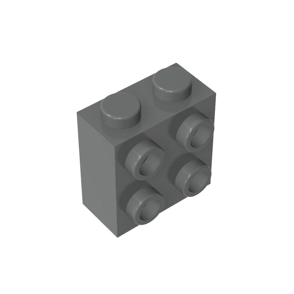 Brique spéciale 1 x 2 x 1 2/3 avec quatre tenons sur une face-MyGobricksFr