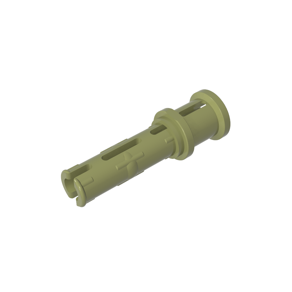 Axe Technic long avec crêtes de friction longitudinales et bague d'arrêt [crête près du bord]-MyGobricksFr