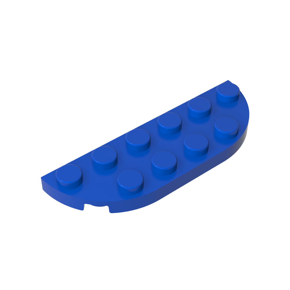 Assiette à coins arrondis 2 x 6 Double-MyGobricksFr