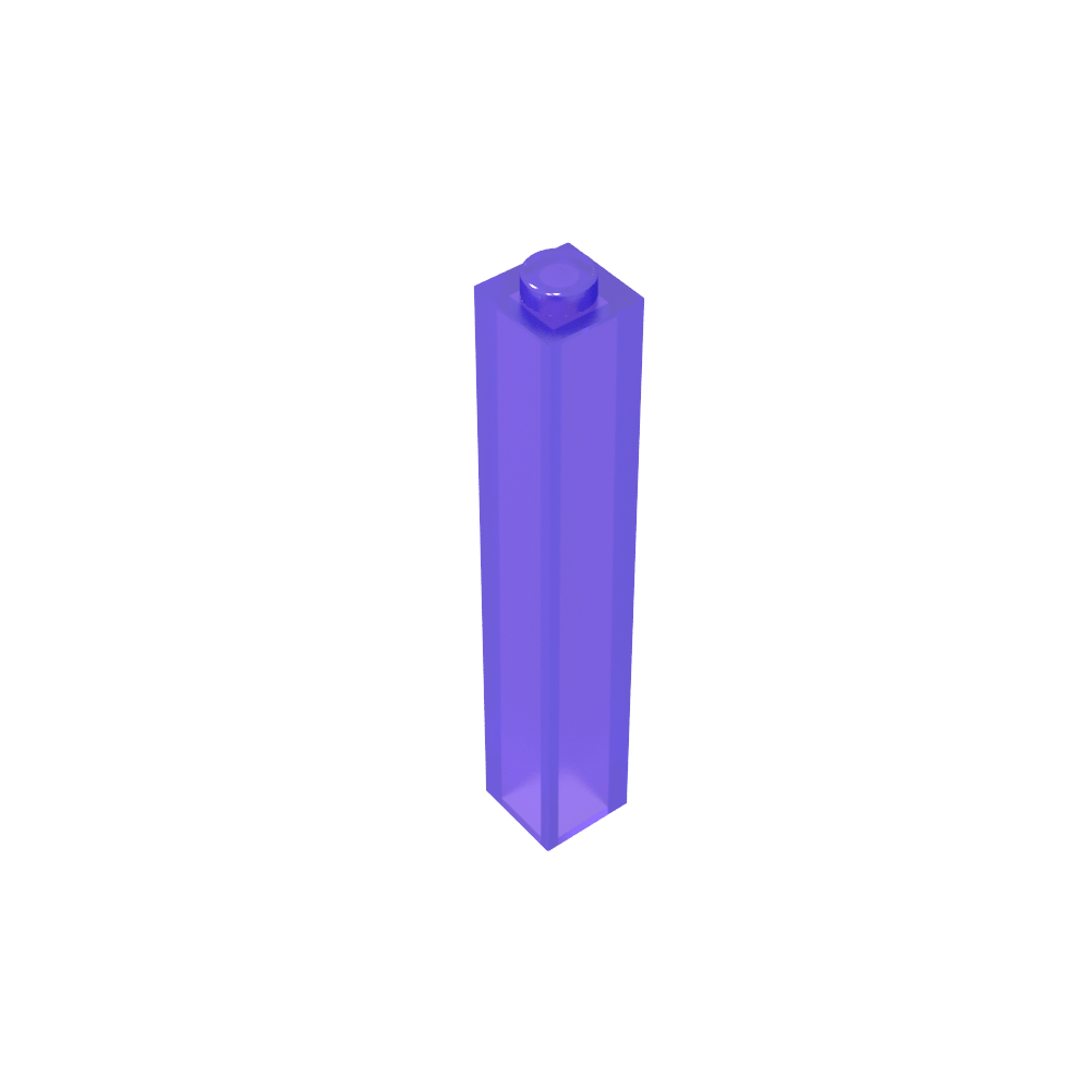 Brique 1 x 1 x 5 avec montant ouvert ou creux obturé-MyGobricksFr