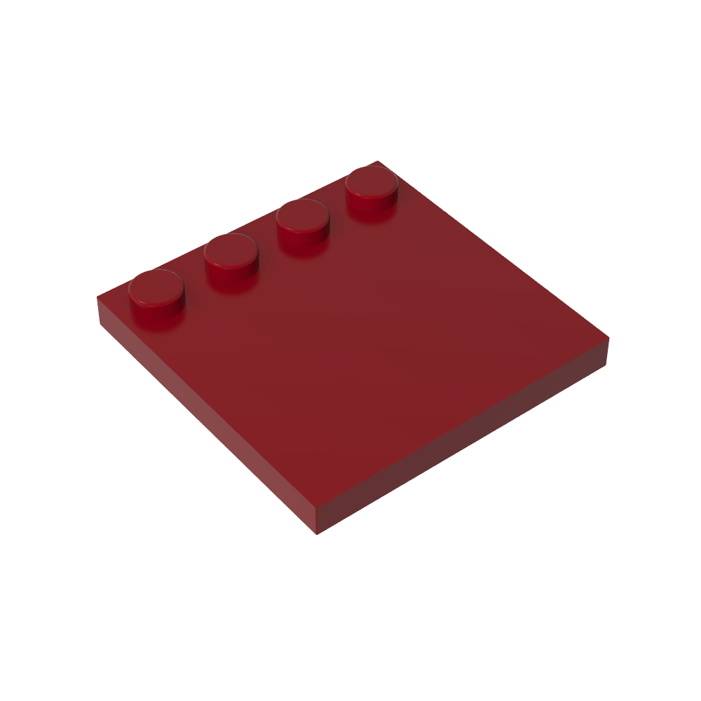 Plaques spéciales 4 x 4 avec goujons sur un bord [Lisse]-MyGobricksFr