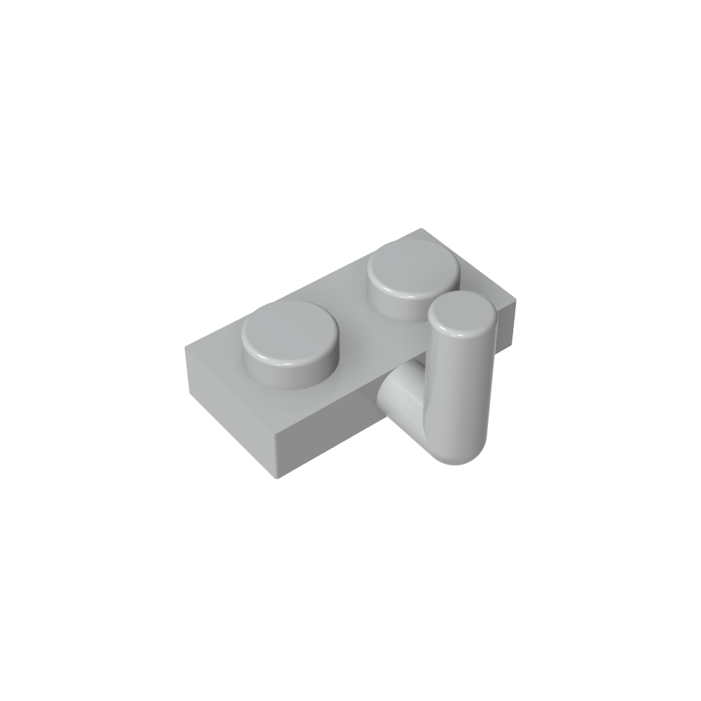 Plaque spéciale 1 x 2 avec bras relevé [Bras horizontal 6 mm]-MyGobricksFr