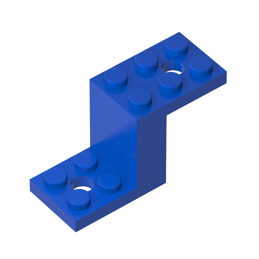 Support 5 x 2 x 2 1/3 avec porte-goujon intérieur-MyGobricksFr