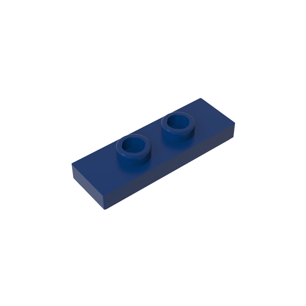 Plaque spéciale 1 x 3 avec 2 goujons rainurés et porte-goujons intérieur (cavalier)-MyGobricksFr