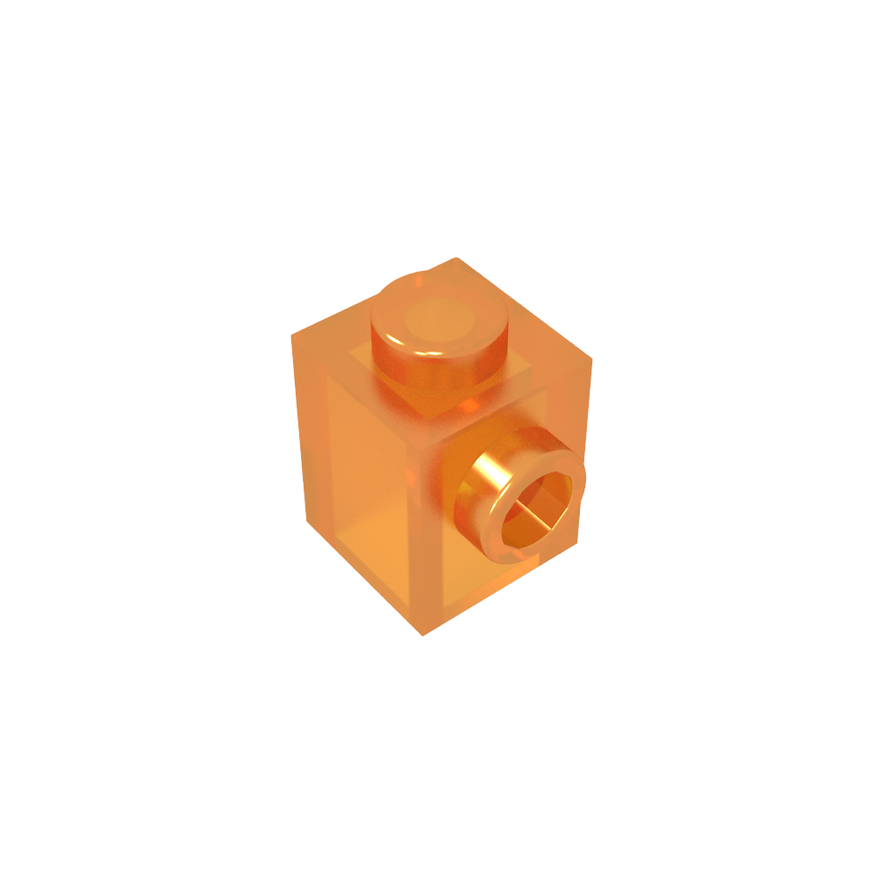 Brique spéciale 1 x 1 avec tenon sur 1 côté-MyGobricksFr