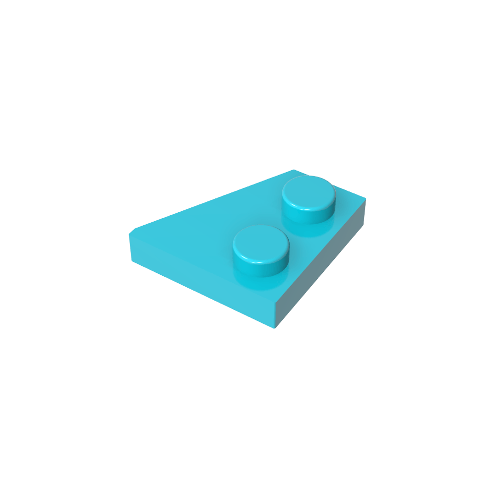 Plaque en coin 2 x 2 gauche-MyGobricksFr