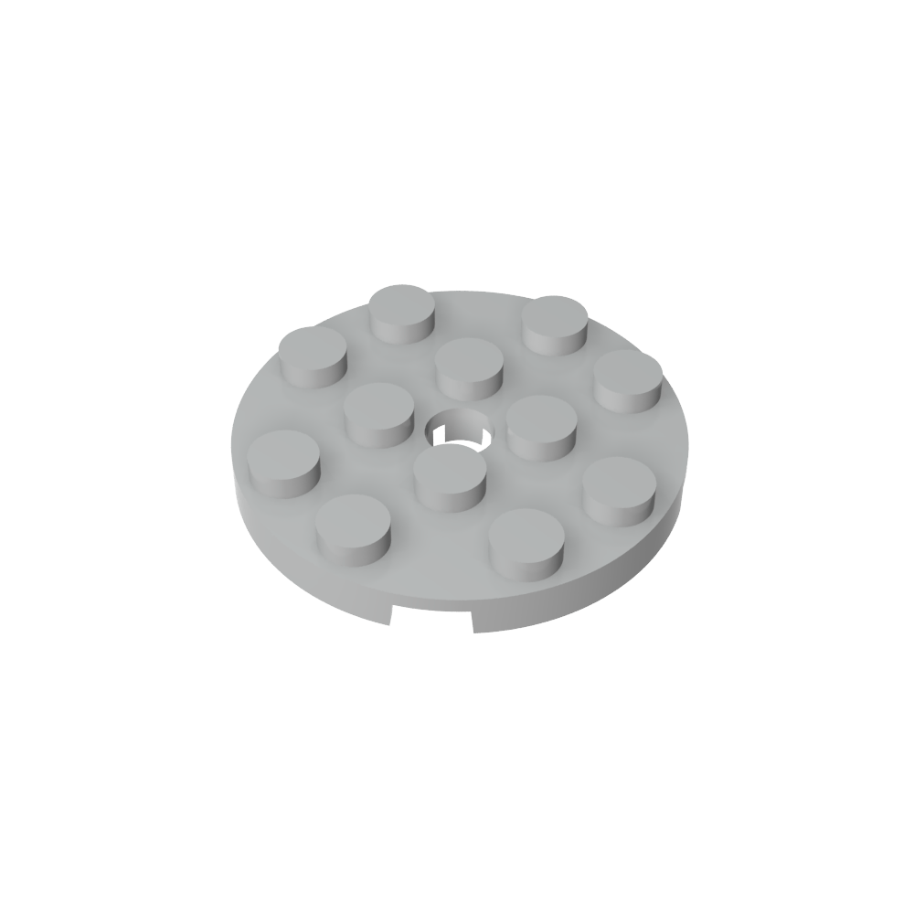 Plaque ronde 4 x 4 avec trou pour épingle-MyGobricksFr