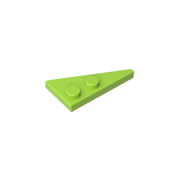 Coin, Plaque 4 x 2 Gauche, Pointu-MyGobricksFr