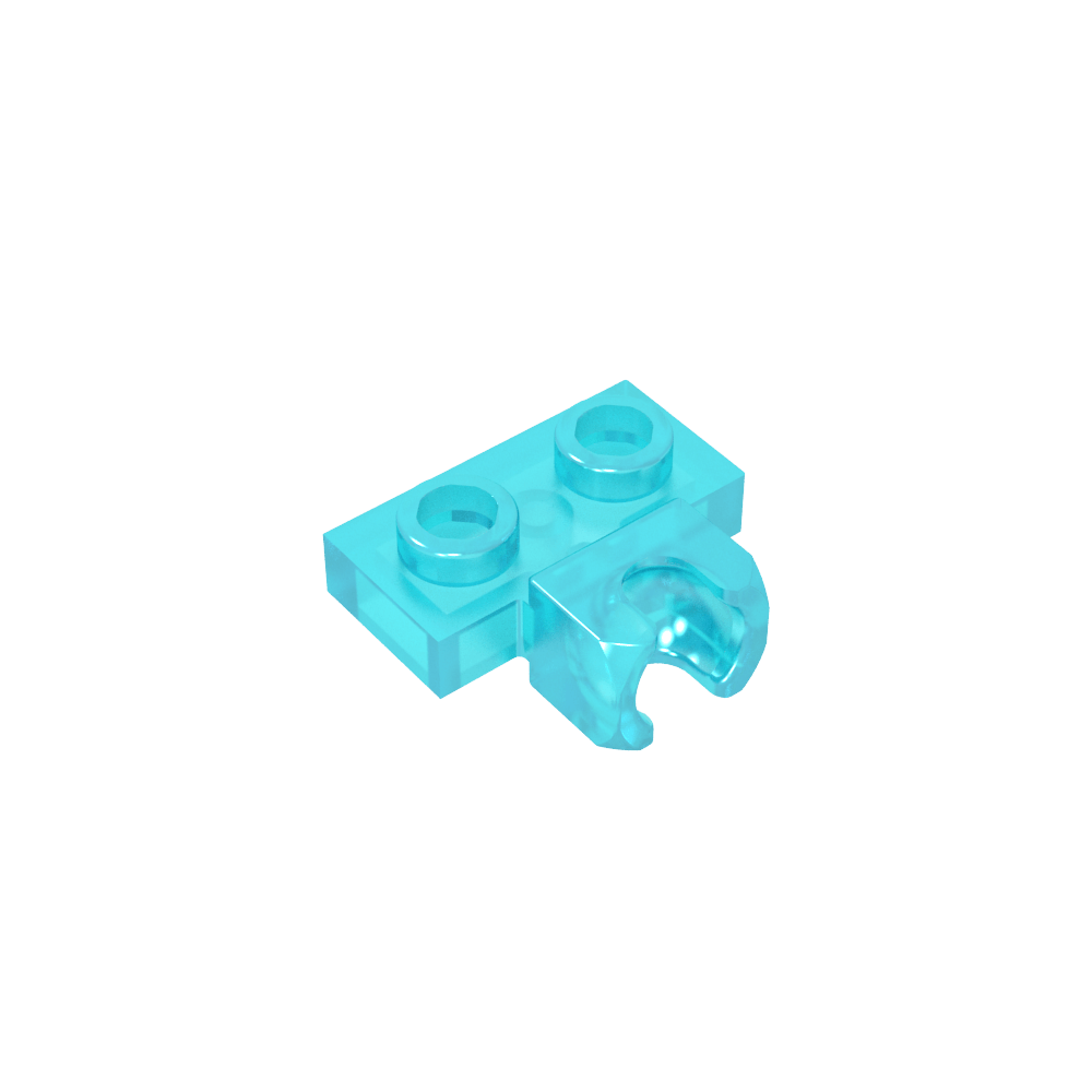 Plaque spéciale 1 x 2 5,9 mm, coupelle centrale latérale-MyGobricksFr