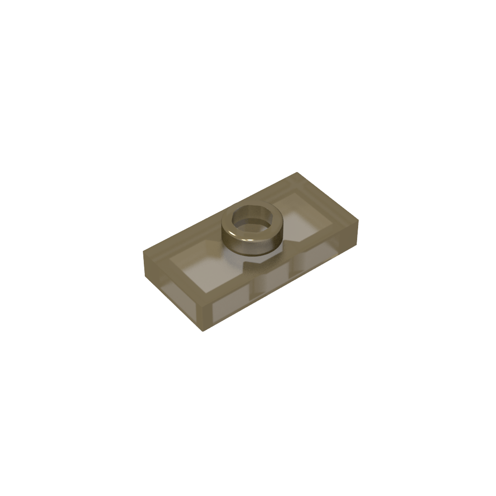 Plaque spéciale 1 x 2 avec 1 goujon rainuré et support de goujon intérieur (cavalier)-MyGobricksFr
