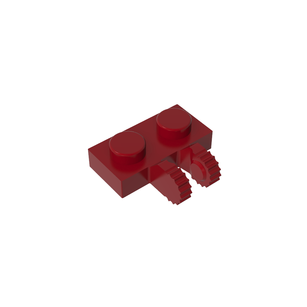 Plaque de charnière 1 x 2 à verrouillage par 2 doigts sur le côté, 9 dents-MyGobricksFr