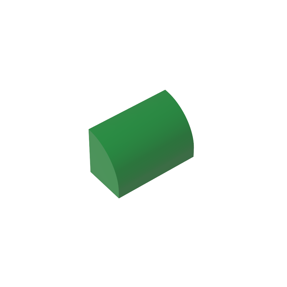Brique incurvée 1 x 2 x 1 sans montants-MyGobricksFr