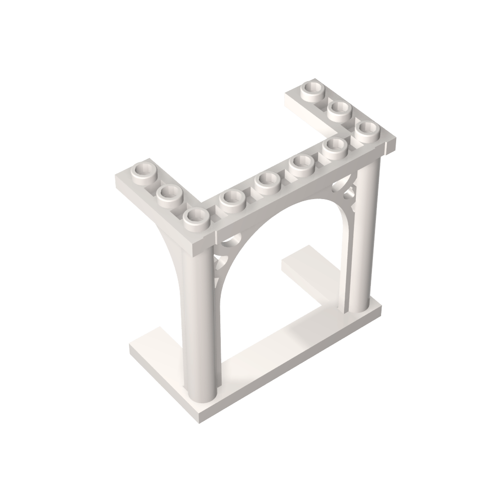 Panneau 1 x 6 x 7 avec 2 colonnes et arche-MyGobricksFr