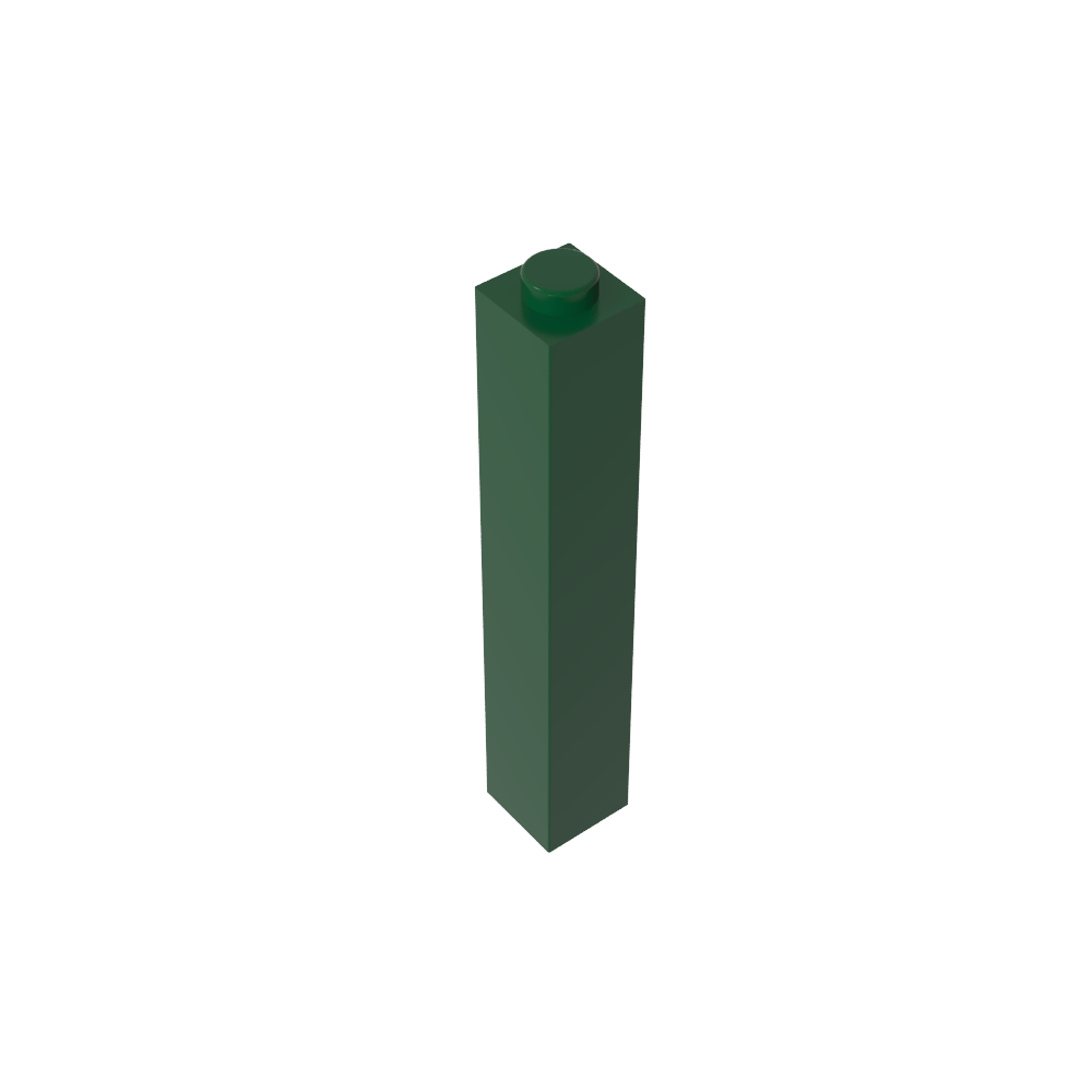 Brique 1 x 1 x 5 avec montant ouvert ou creux obturé-MyGobricksFr