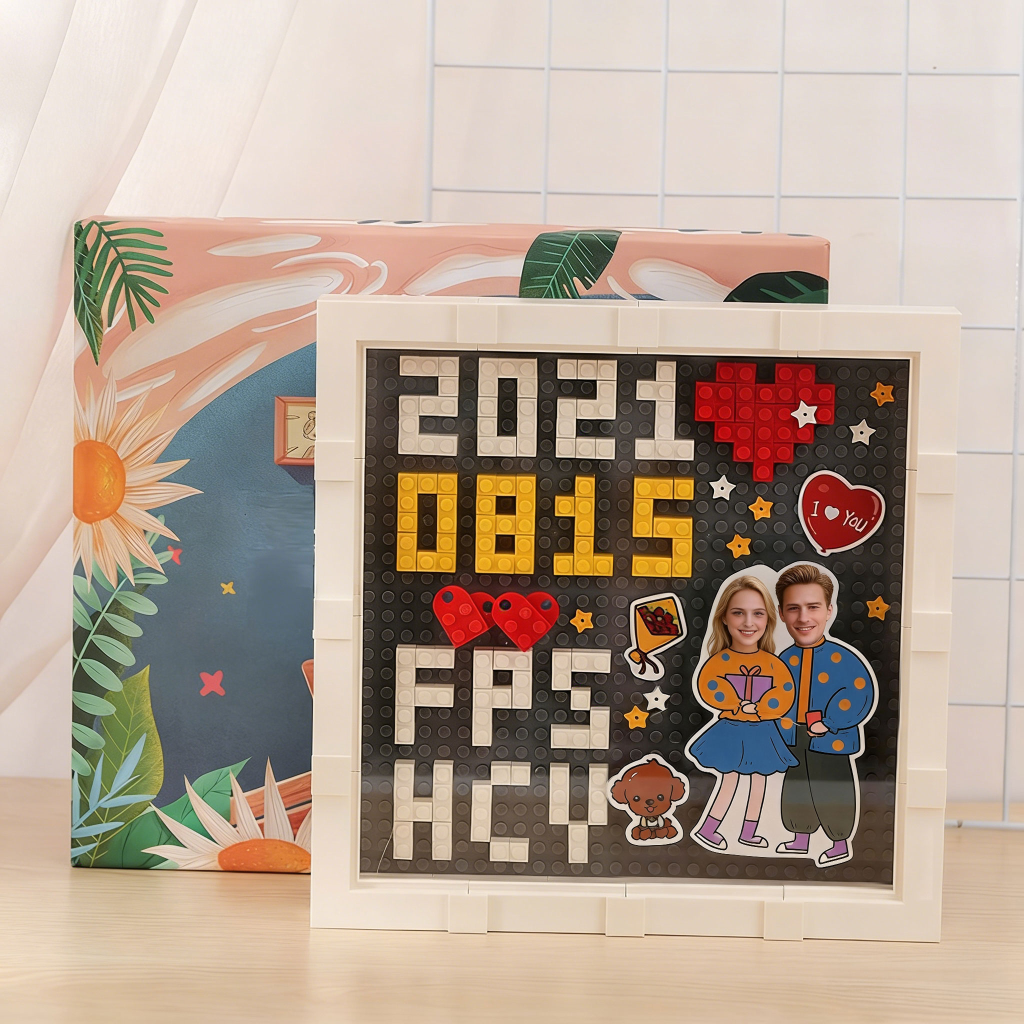 Blocs de construction personnalisés pour la Saint-Valentin, cadeaux d'anniversaire personnalisés à faire soi-même, meilleurs cadeaux d'anniversaire pour petit ami ou petite amie