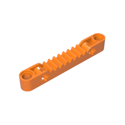 Crémaillère Technic 1 x 7 avec axe et trous pour goupille-MyGobricksFr