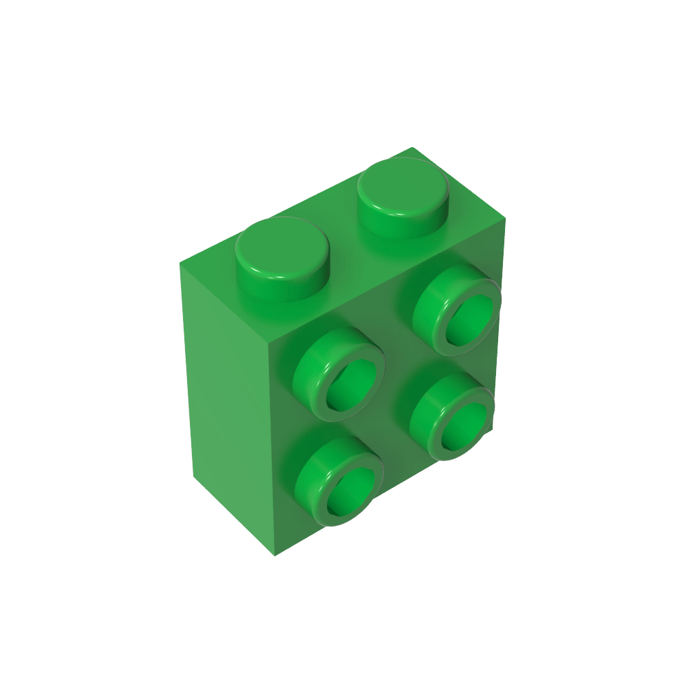 Brique spéciale 1 x 2 x 1 2/3 avec quatre tenons sur une face-MyGobricksFr