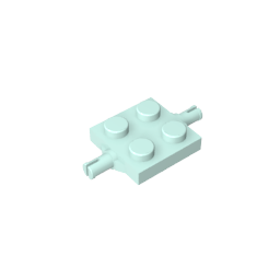 Plaque spéciale 2 x 2 avec supports de roues-MyGobricksFr