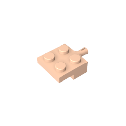 Plaque spéciale 2 x 2 avec support de roue-MyGobricksFr