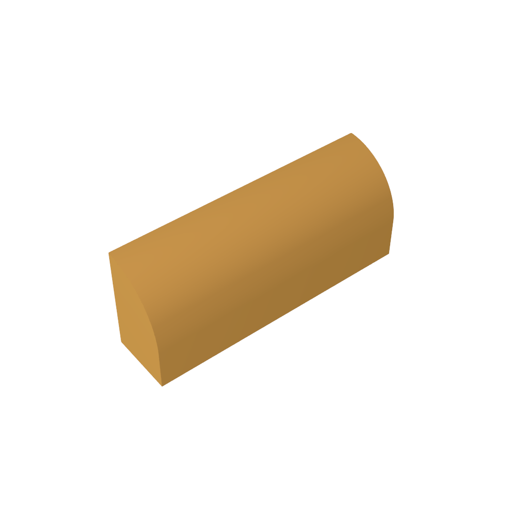 Brique courbe 1 x 4 x 1 1/3 sans montants, dessus incurvé-MyGobricksFr