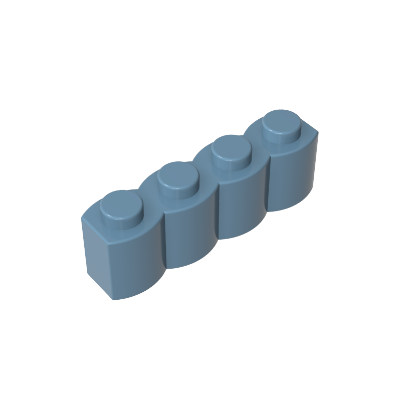 Brique spéciale 1 x 4 Palisade [alias Bûche]-MyGobricksFr