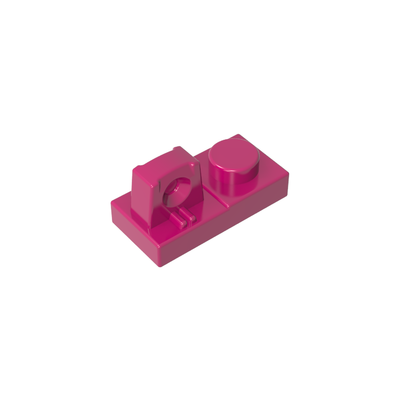 1x2 avec une plaque de charnière supérieure convexe.