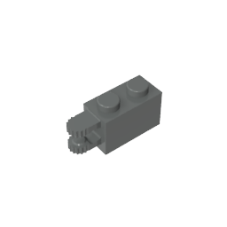 Brique à charnière 1 x 2, verrouillage à 2 doigts, extrémité horizontale, 9 dents-BricksBulk.Fr