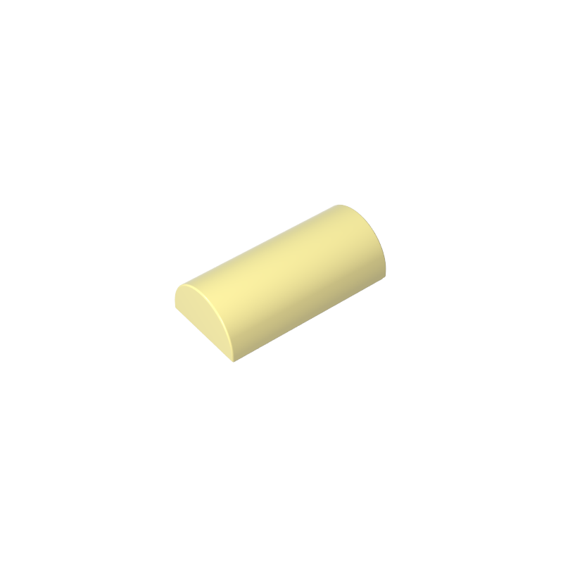 Brique cintrée 2 x 4 sans montants, dessus incurvé-MyGobricksFr