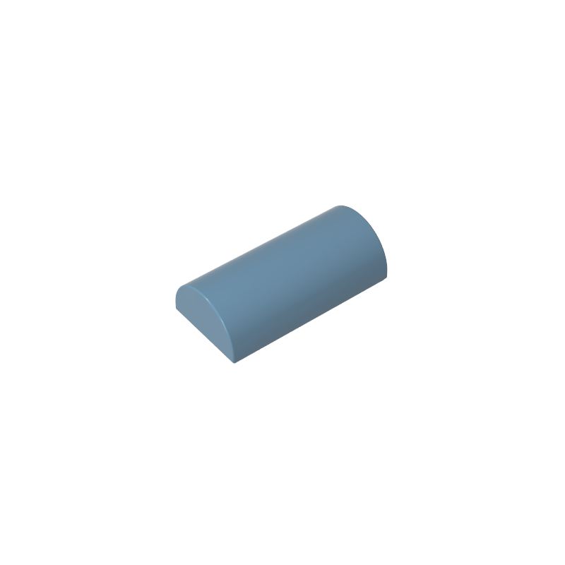Brique cintrée 2 x 4 sans montants, dessus incurvé-MyGobricksFr