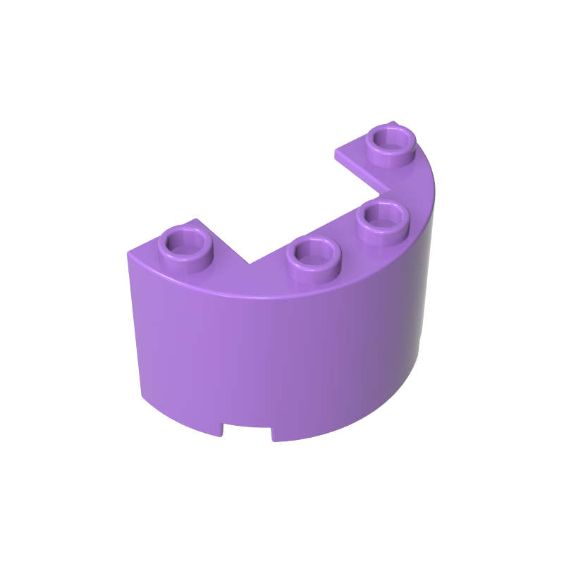 Demi-cylindre 2 x 4 x 2 avec découpe 1 x 2-MyGobricksFr