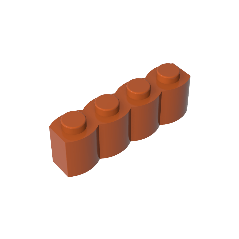 Brique spéciale 1 x 4 Palisade [alias Bûche]-MyGobricksFr