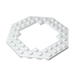 Assiette spéciale 10 x 10 octogonale à centre ouvert-MyGobricksFr