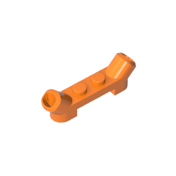 Plaque spéciale 1 x 4 avec tubes inclinés-MyGobricksFr