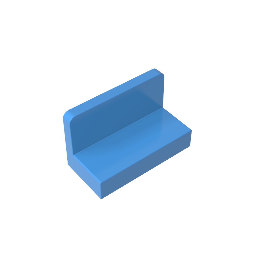 Panneau 1 x 2 x 1 [Coins carrés]-MyGobricksFr