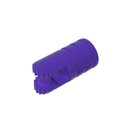 Hinge Cylinder 1 x 2 Locking with 2 Click Fingers and Axle Hole, 9 Teeth